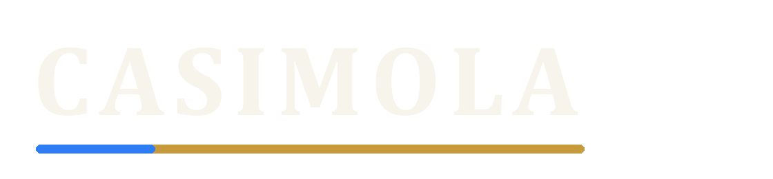 CASIMOLA koyu zemin kelime logosu