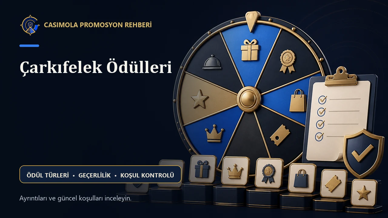 Casimola Çarkıfelek nakit, FreeBet ve ücretsiz oyun ödülleri