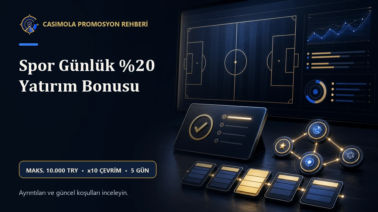 Casimola spor günlük yüzde 20 yatırım bonusu özeti